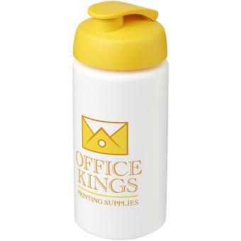 Baseline® Plus grip 500 ml flip lid sport bottle White/yellow