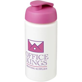 Baseline® Plus grip 500 ml flip lid sport bottle Pink/white