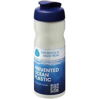 H2O Active® Eco POP Base 650 ml Sportflasche mit Klappdeckel Beige/blau