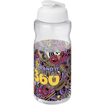H2O Active® Big Base 1 litre flip lid sport bottle White