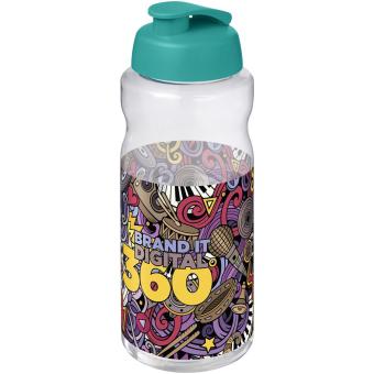 H2O Active® Big Base 1 litre flip lid sport bottle Aqua