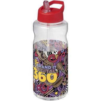 H2O Active® Big Base 1 litre spout lid sport bottle Red