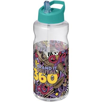 H2O Active® Big Base 1L Sportflasche mit Ausgussdeckel Aqua
