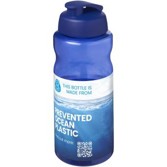 H2O Active® Eco Big Base 1L Sportflasche mit Klappdeckel Blau