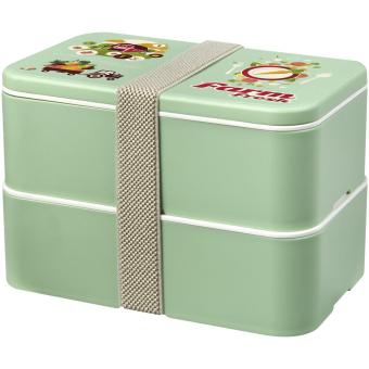 MIYO Renew double layer lunch box, seaglass green Seaglass green, pebble