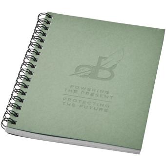 Desk-Mate® A6 colour spiral notebook Light green