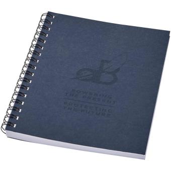 Desk-Mate® A6 colour spiral notebook Dark blue