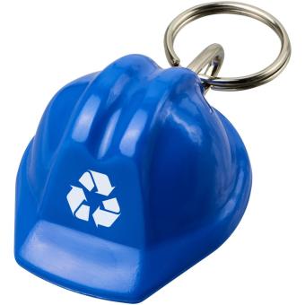 Kolt hard hat-shaped recycled keychain Aztec blue