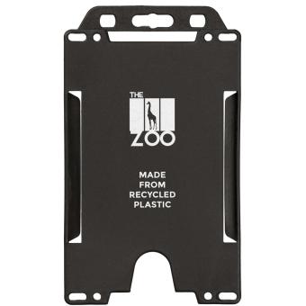Pierre recycled plastic card holder Black