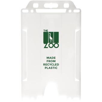 Pierre recycled plastic card holder Transparent
