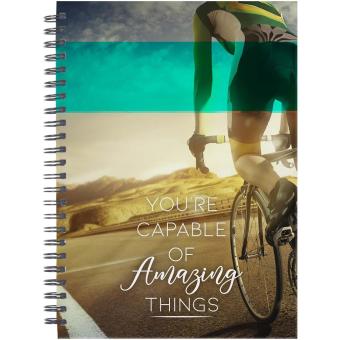 Desk-Mate® A5 Hardcover Tagebuch, undatiert Weiß/schwarz