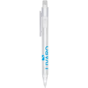Calypso Kugelschreiber transparent matt Transparent weiß