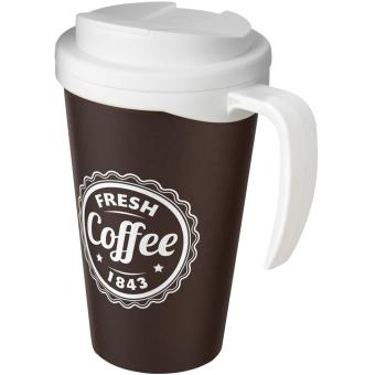 Americano® Grande 350 ml mug with spill-proof lid Brown/white