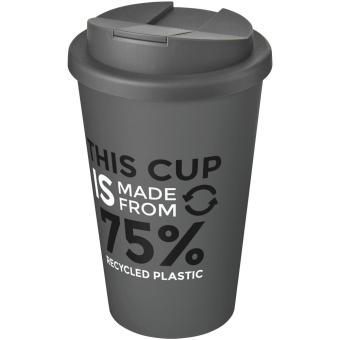 Americano® Eco 350 ml recycled tumbler with spill-proof lid Convoy grey