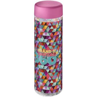 H2O Active® Vibe 850 ml screw cap water bottle, pink Pink,transparent
