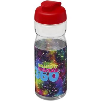 H2O Active® Base Tritan™ 650 ml Sportflasche mit Klappdeckel Transparent rot
