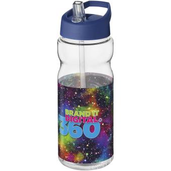 H2O Active® Base Tritan™ 650 ml spout lid sport bottle Transparent blue