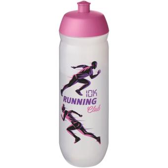 HydroFlex™ Clear 750 ml squeezy sport bottle, pink Pink,transparent