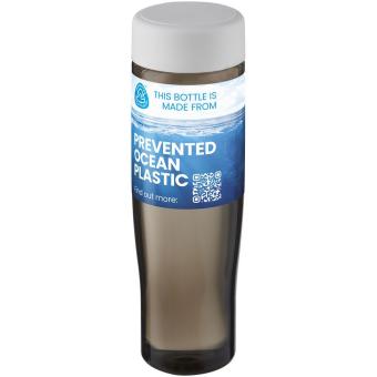 H2O Active® Eco Tempo 700 ml Wasserflasche mit Drehdeckel Weiß