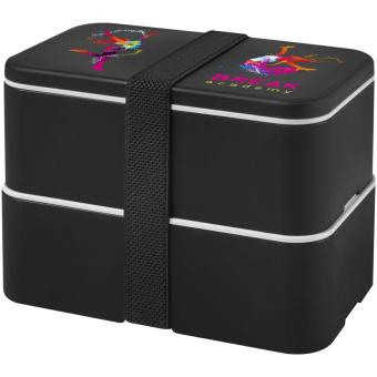 MIYO Doppel-Lunchbox Schwarz