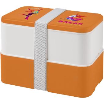 MIYO double layer lunch box Orange/white