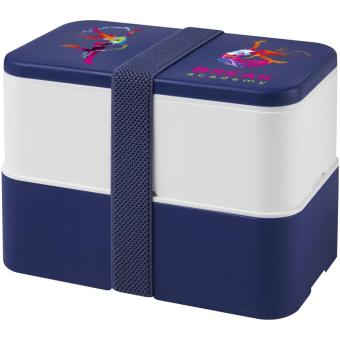 MIYO double layer lunch box Indyblue/icewhite