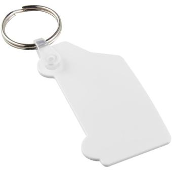 Tait van-shaped recycled keychain White