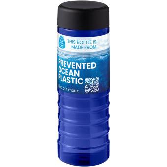 H2O Active® Eco Treble 750 ml Sportflasche mit Drehdeckel, blau Blau,schwarz