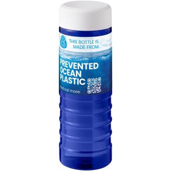H2O Active® Eco Treble 750 ml Sportflasche mit Drehdeckel Blau/weiß