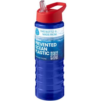H2O Active® Eco Treble 750 ml Sportflasche mit Stülpdeckel Blau/rot