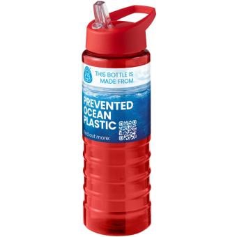 H2O Active® Eco Treble 750 ml spout lid sport bottle American red