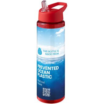 H2O Active® Eco Vibe 850 ml Sportflasche mit Ausgussdeckel Amerika rot