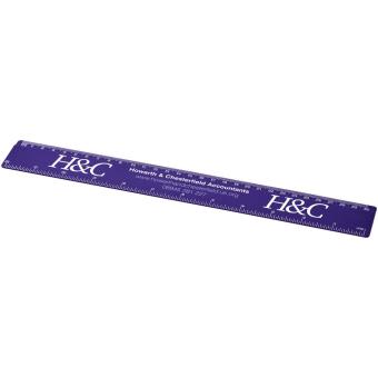 Renzo 30 cm plastic ruler Lila