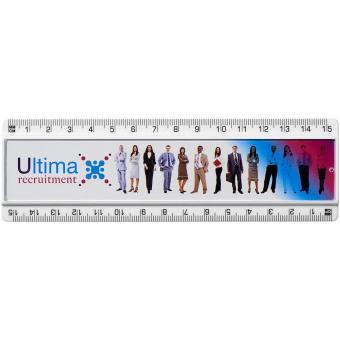 Ellison 15 cm plastic insert ruler White