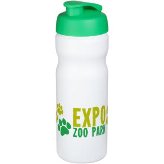 Baseline® Plus 650 ml Sportflasche mit Klappdeckel Weiß/grün
