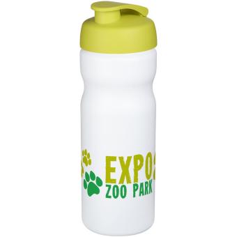 Baseline® Plus 650 ml flip lid sport bottle, white White, softgreen