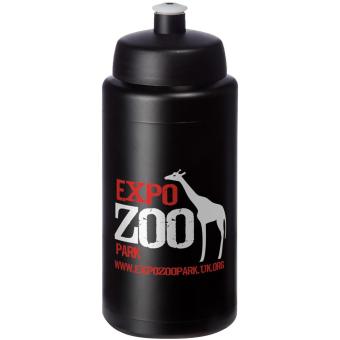 Baseline® Plus grip 500 ml Sportflasche mit Sportdeckel Schwarz
