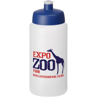 Baseline® Plus grip 500 ml Sportflasche mit Sportdeckel Transparent blau