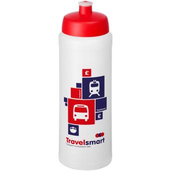 Baseline® Plus grip 750 ml Sportflasche mit Sportdeckel Transparent rot