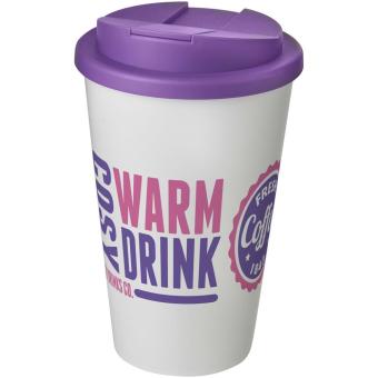 Americano® 350 ml tumbler with spill-proof lid White/purple