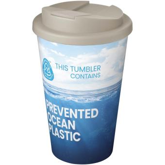 Brite-Americano® POP 350 ml insulated tumbler with spill-proof lid Sandstone