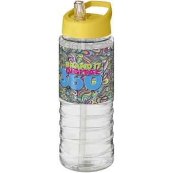 H2O Active® Treble 750 ml spout lid sport bottle Transparent yellow