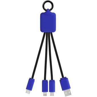 SCX.design C15 Quatro Ladekabel mit Leuchtlogo, Reflex Blau Reflex Blau, Holz