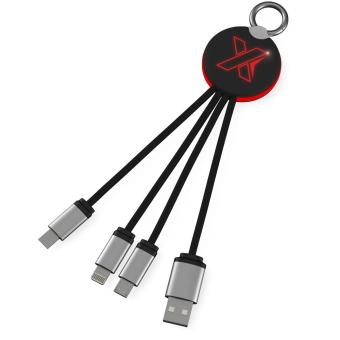 SCX.design C16 ring light-up cable Red/black