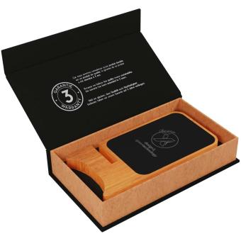 SCX.design W16 15W light-up wireless wooden stand Timber