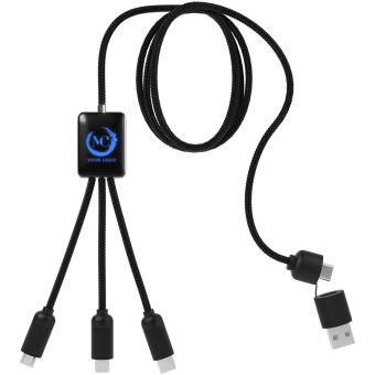 SCX.design C28 Erweitertes 5-in-1-Ladekabel, blau Blau,schwarz