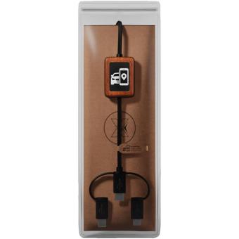 SCX.design C46 5-in-1 CarPlay-Kabel mit Leuchtlogo Schwarz