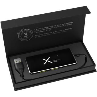SCX.design H20 8-in-1 USB hub with dual input and 6-ports Black