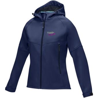 Coltan women’s GRS recycled softshell jacket, navy Navy | S