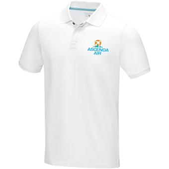 Graphite Poloshirt aus GOTS-zertifizierter Bio-Baumwolle für Herren, weiß Weiß | XS